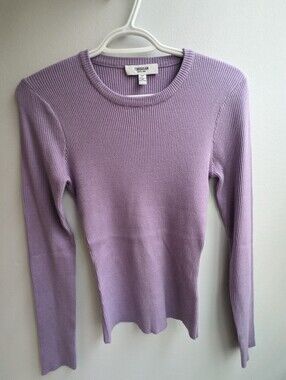 Toboggan Ribbed Long Sleeve Top - Lavender